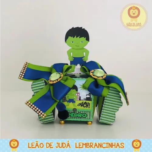 Caixinha bala tema hulk