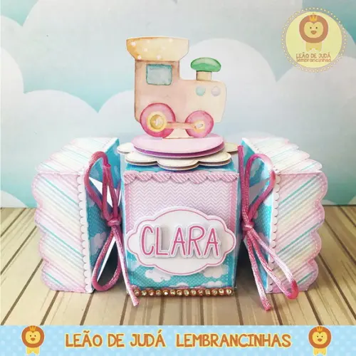 Caixinha bala tema brinquedo menina