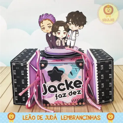 Caixinha bala tema BTS