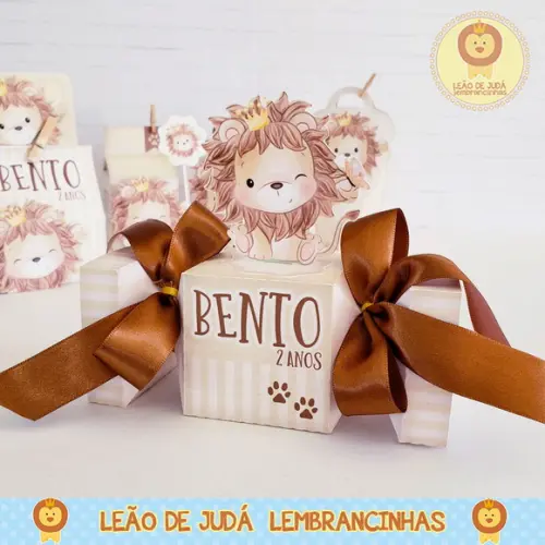 Caixinha bala tema Leãozinho