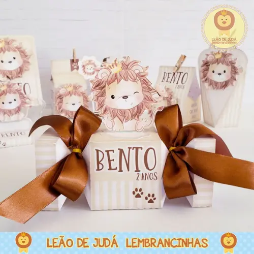 Caixinha bala tema Leãozinho