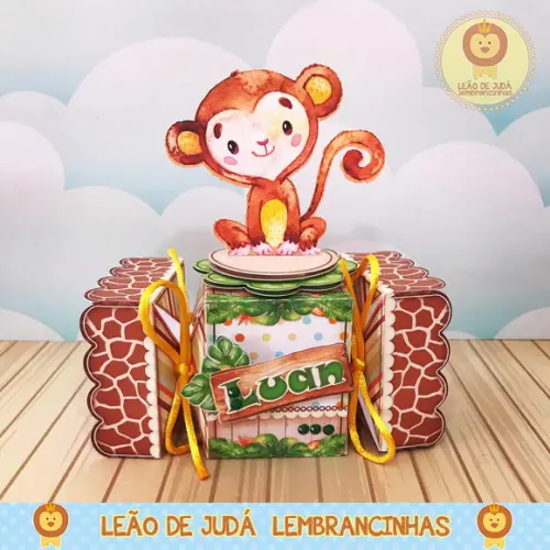 Caixinha Bala tema safari
