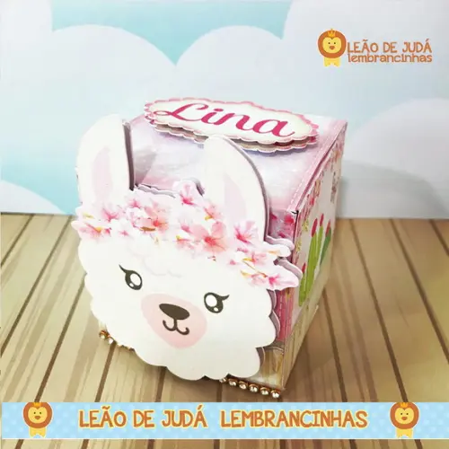 Caixinha Cubo Lhama