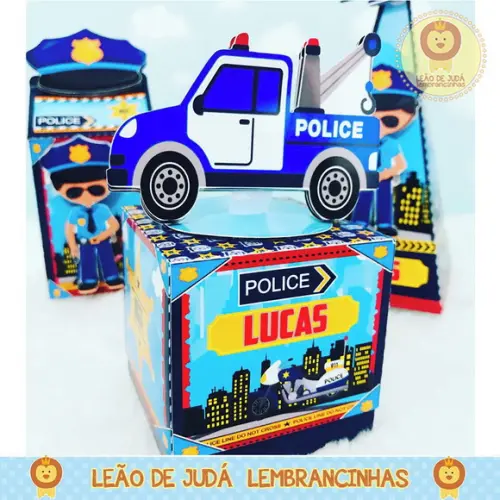 Caixinha Cubo Policial
