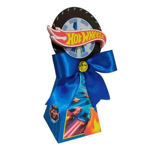 Caixinha Lembrancinha para Festa Tema Hot Wheels