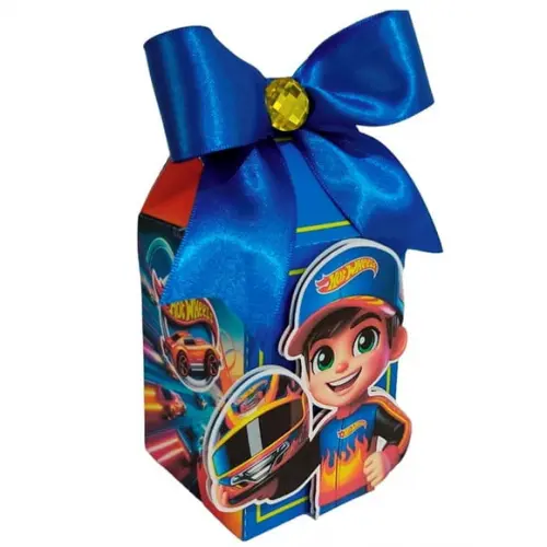 Caixinha Lembrancinha para Festa Tema Hot Wheels