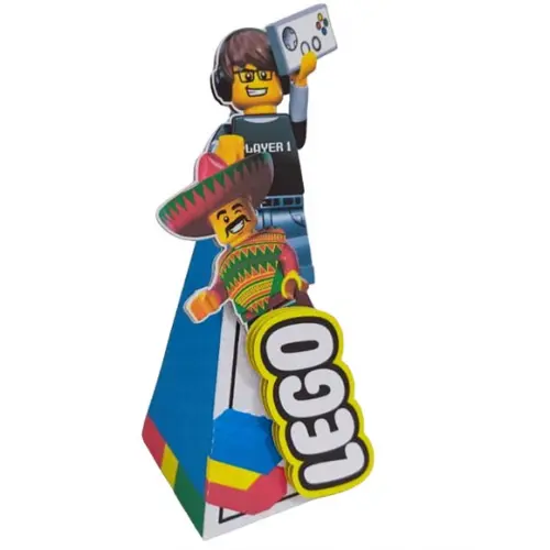 Caixinha Lembrancinha para Festa Tema Lego