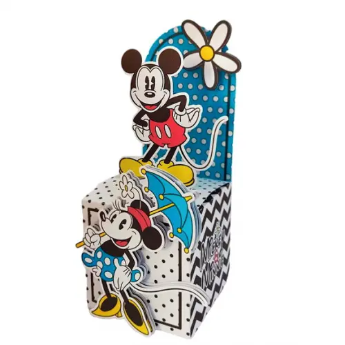Caixinha Lembrancinha para Festa Tema Mickey e Minnie