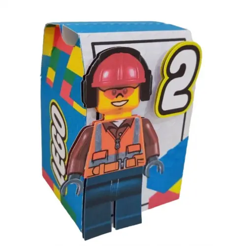 Caixinha Lembrancinha para Festa Tema Lego
