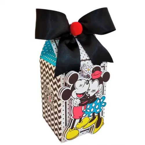 Caixinha Lembrancinha para Festa Tema Mickey e Minnie