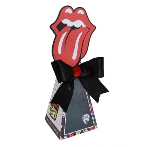 Caixinha Lembrancinha para Festa Tema Rock
