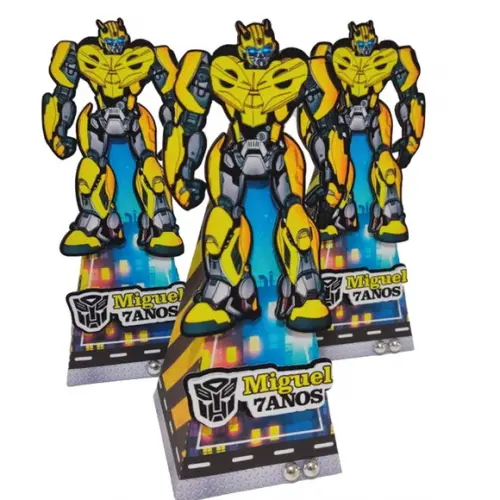 Caixinha Lembrancinha para Festa Tema Transformers