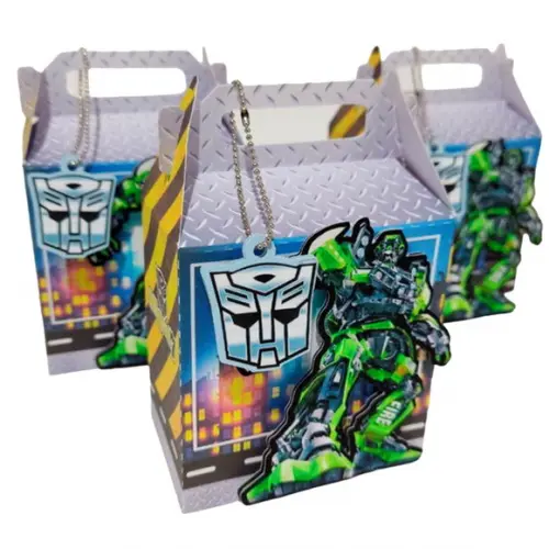 Caixinha Lembrancinha para Festa Tema Transformers