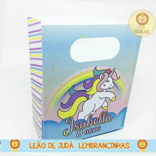 Caixinha Malabo Personalizável no tema Unicórnio