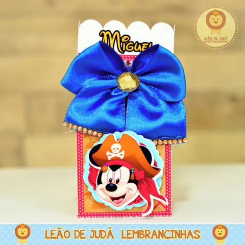 Caixinha Meia Bala Mickey Pirata