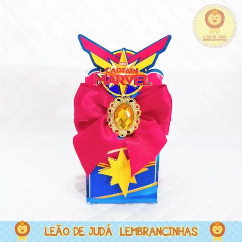 Caixinha Meia Capitã Marvel