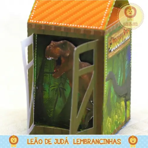 Caixinha Milk com Visor Tema Jurassic Park
