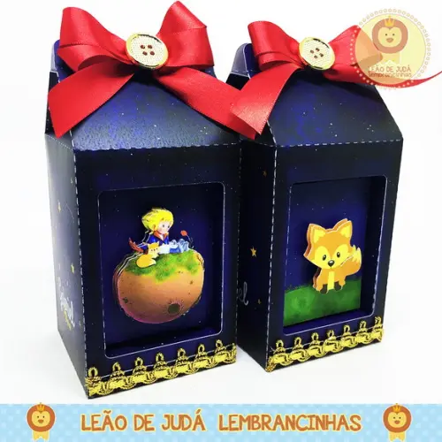 Caixinha Milk com visor tema Pequeno Príncipe