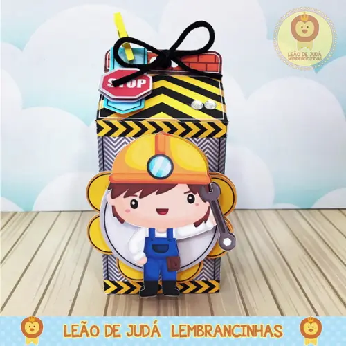 Caixinha milk tema construção