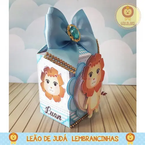 Caixinha milk tema leãozinho