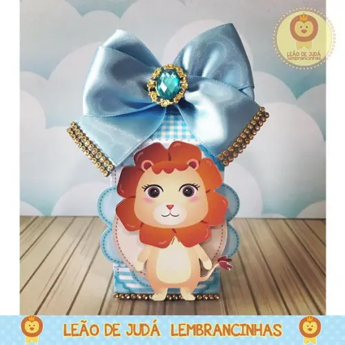 Caixinha milk tema leãozinho