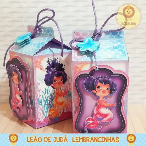 Caixinha milk tema sereia