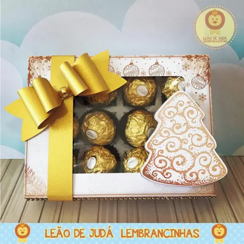 Caixinha para Doce Tema Natal
