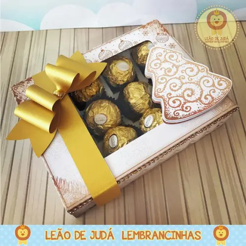 Caixinha para Doce Tema Natal