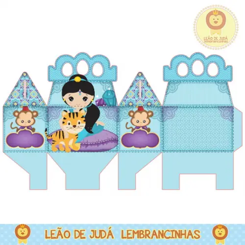 caixinha para festa aladdin