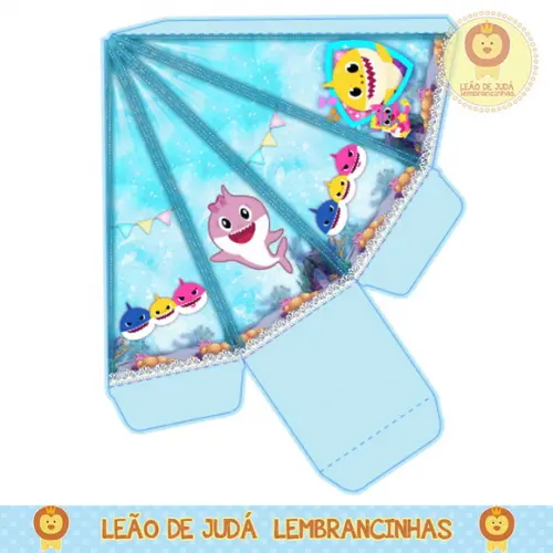 caixinha para festa baby shark