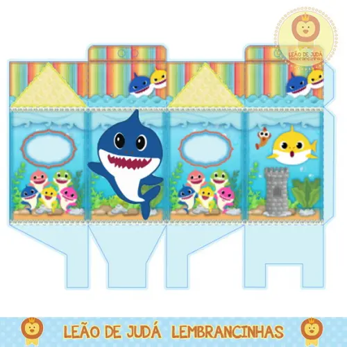 Caixinha para festa baby shark