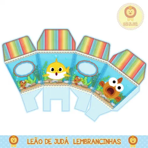 Caixinha para festa baby shark