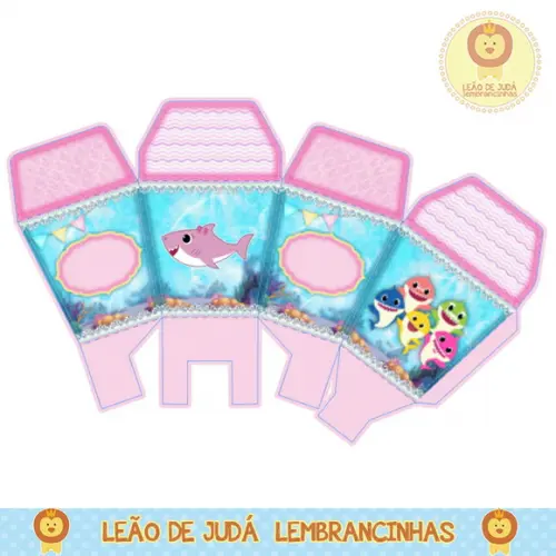 caixinha para festa baby shark