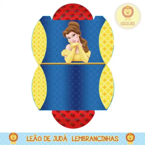 caixinha para festa bela e a fera