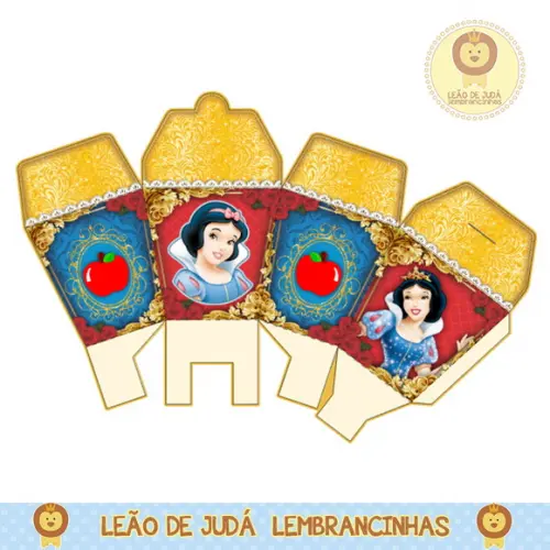 Caixinha Para Festa Branca De Neve