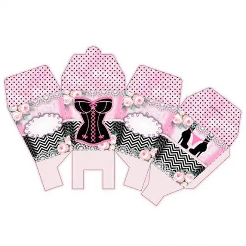 Caixinha para Festa Chá de Lingerie