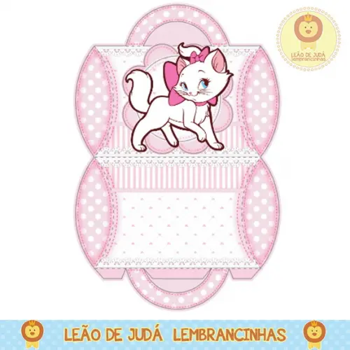 caixinha para festa gatinha marie