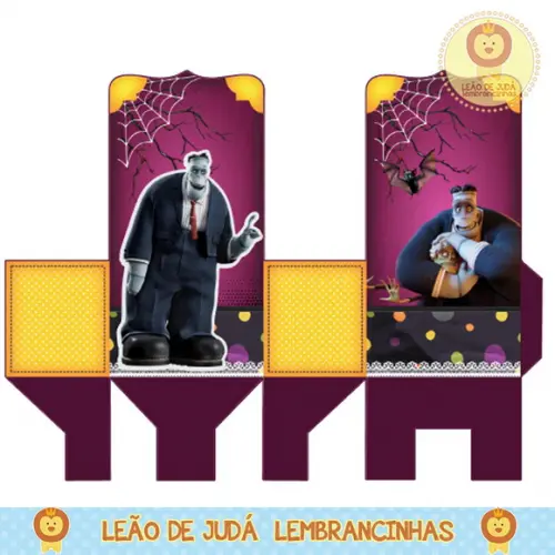 caixinha para festa hotel transilvânia