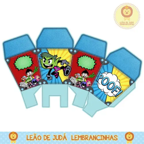 caixinha para festa jovens titãs
