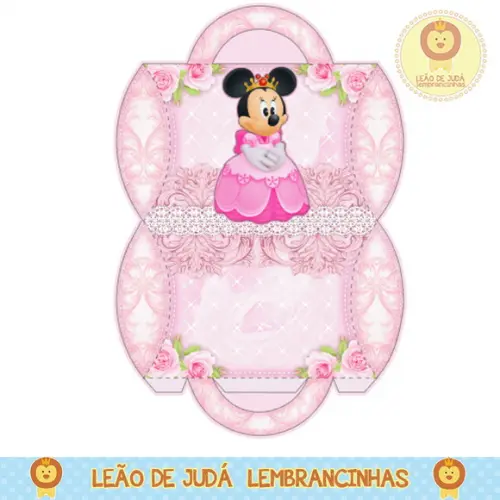 caixinha para festa minnie realeza
