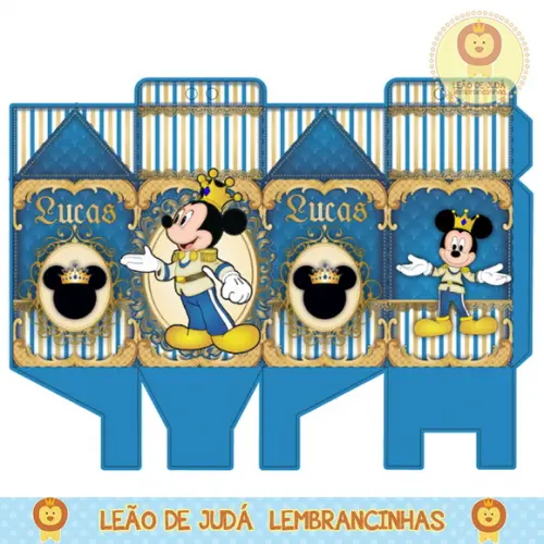 Caixinha para Festa Mickey Realeza