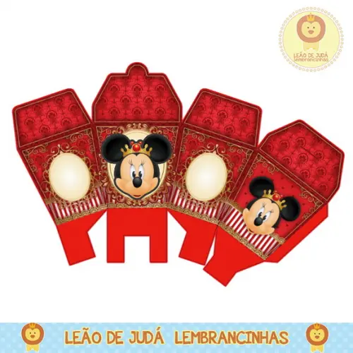 Caixinha para Festa Minnie Realeza