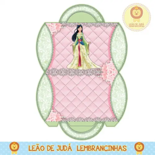caixinha para festa mulan