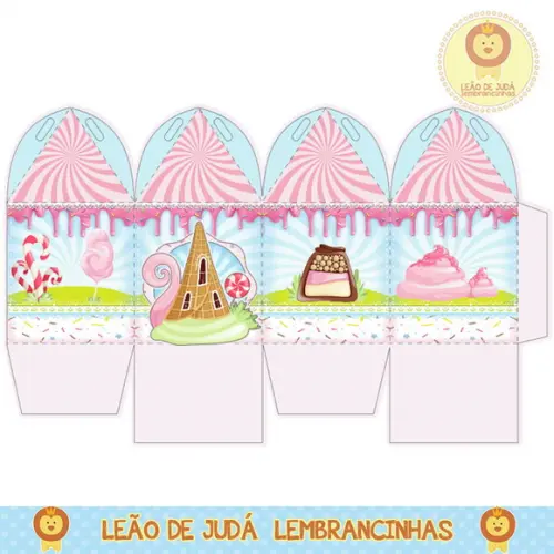 caixinha para festa mundo doce