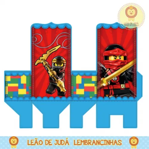 Caixinha para Festa Ninjago