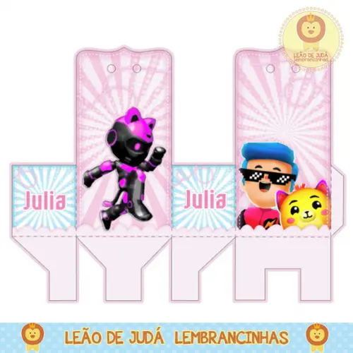 caixinha para festa pk xd