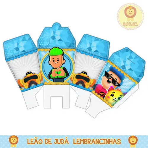 caixinha para festa pk xd mod. cdscds