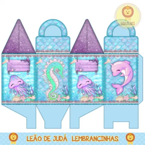 caixinha para festa sereia
