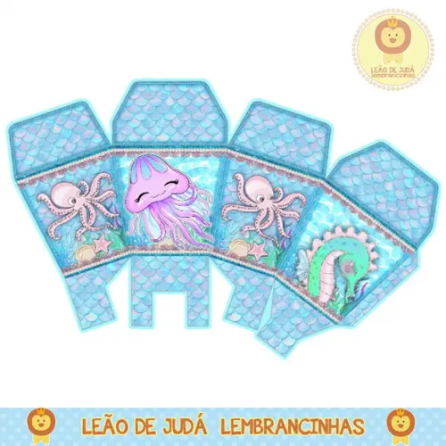 caixinha para festa sereia