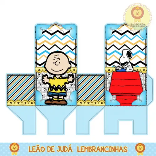 caixinha para festa snoopy